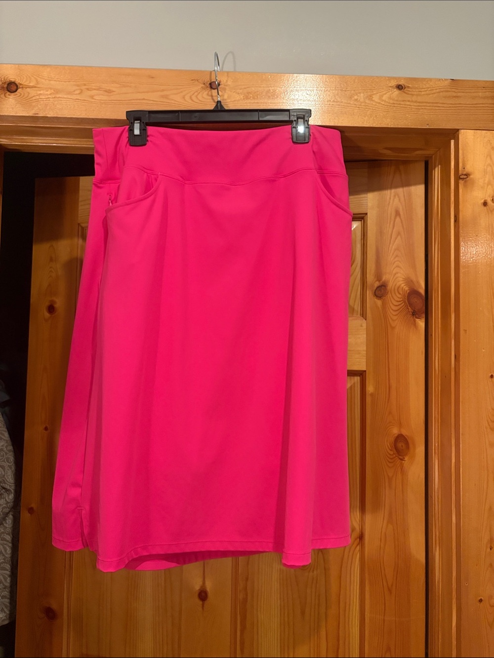 Women's Hot Pink A-Line Skirt